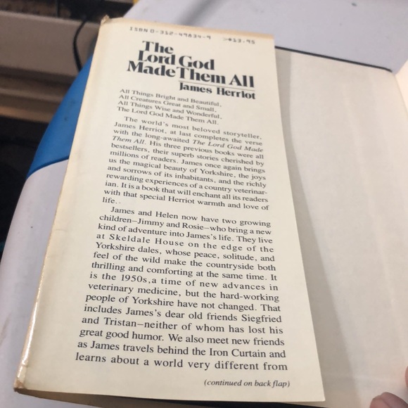 The Lord God Made Them All by James Herriot - 1st Ed. / 1st Print HCDJ, 1981 - Picture 8 of 15